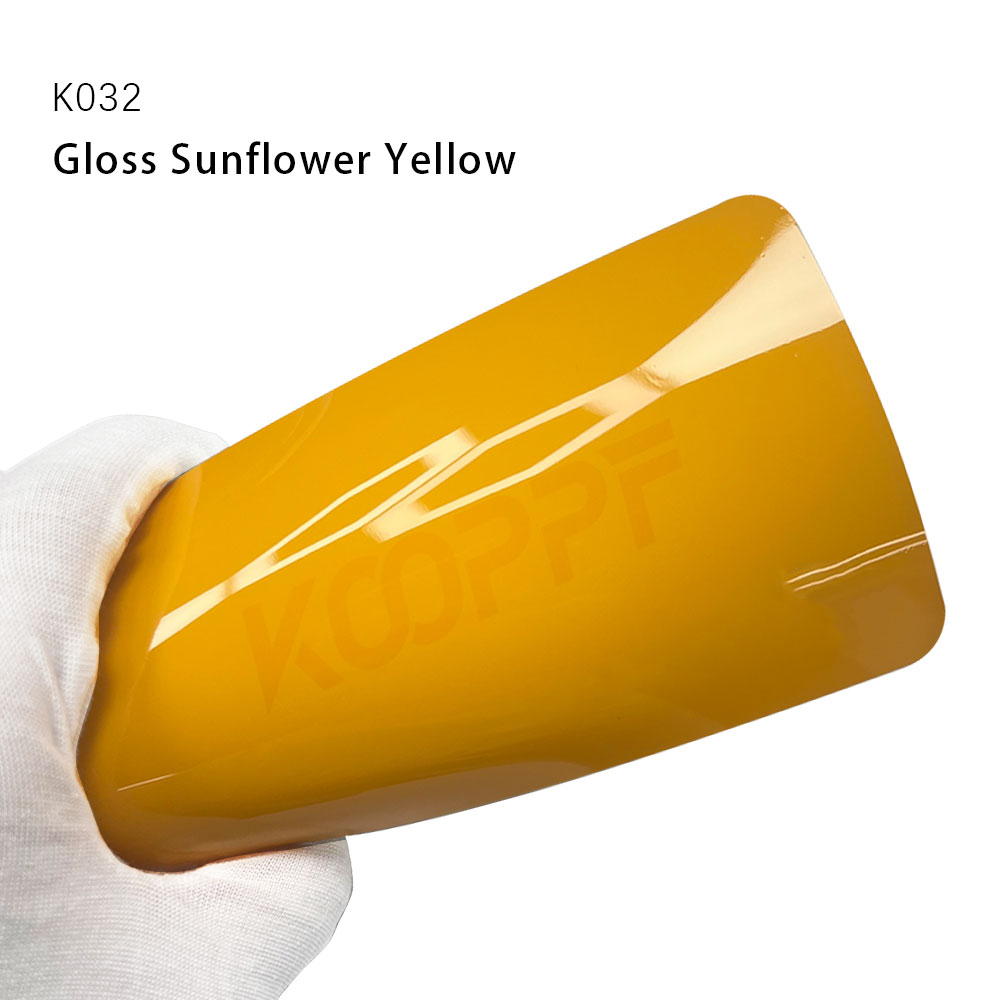 Gloss Sunflower Yellow TPU Color Car Paint Protection Film
