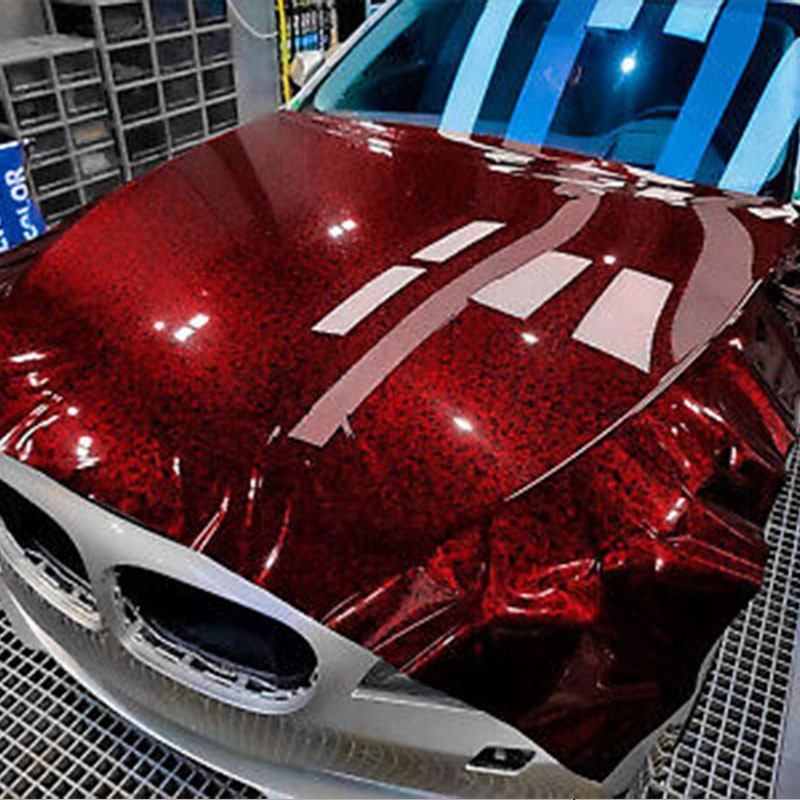Small Forged Carbon Red TPU Car Paint Protection Film Colored Ppf Film