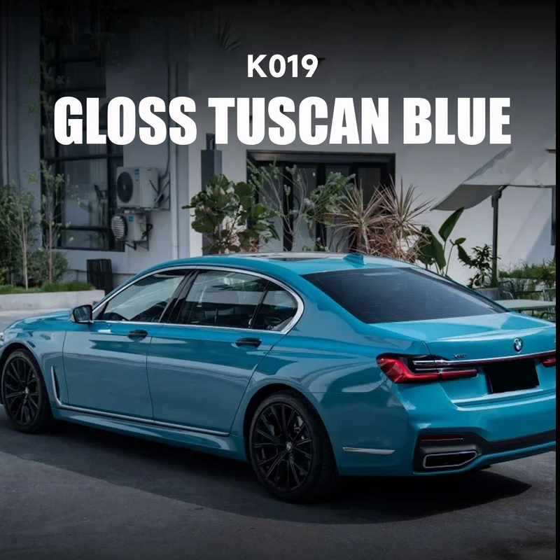 Gloss Tuscan Blue TPU Color Car Paint Protection Film Ppf Color Vinyl Wrap Rolls