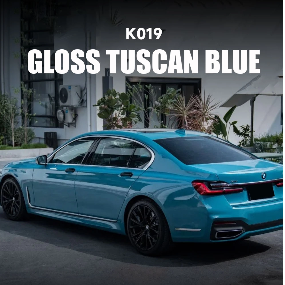 Gloss Tuscan Blue TPU Color Car Paint Protection Film Ppf Color Vinyl Wrap Rolls