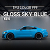 Gloss Sky Blue TPU Color Car Paint Protection Film