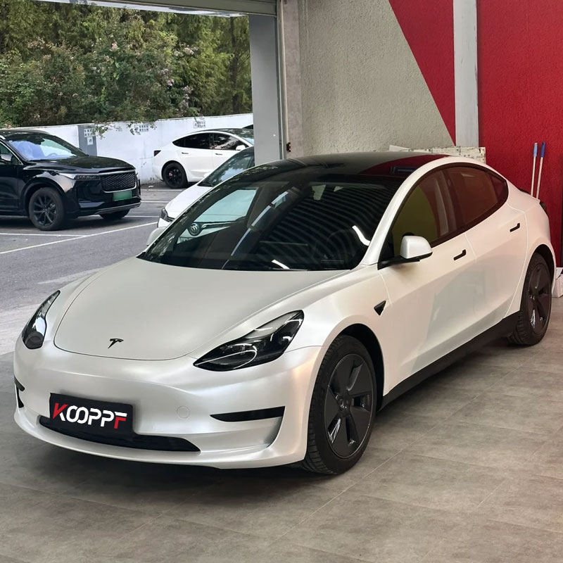 Frozen Gray Lily Matte TPU Color Paint Protection Film