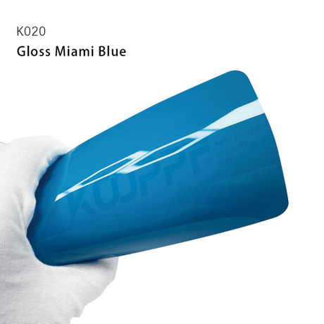 Gloss Miami Blue TPU Color PPF Car Paint Protection Film